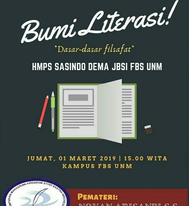 TINGKATKAN LITERASI MAHASISWA, HMPS SASINDO ADAKAN KAJIAN DASAR-DASAR FILSAFAT