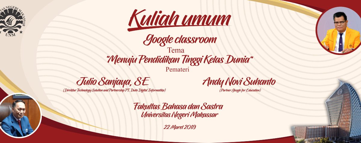 JBI IKUTI KULIAH UMUM GOOGLE CLASSROOM “MENUJU PENDIDIKAN TINGGI KELAS DUNIA”