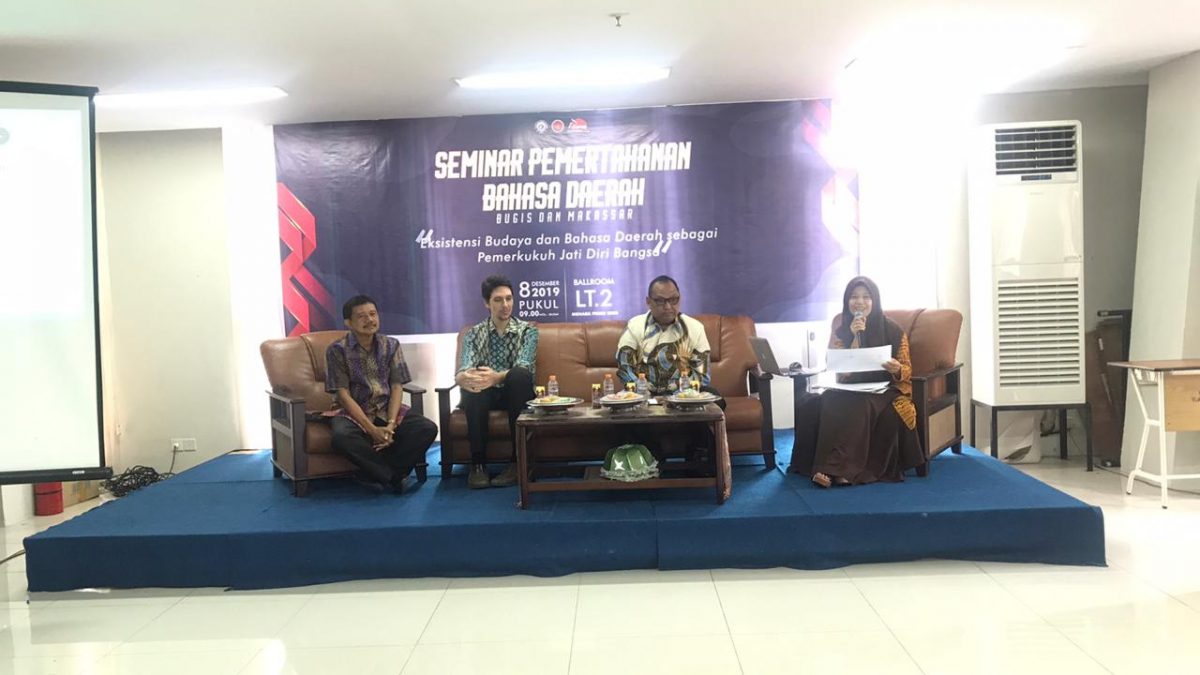 SEMINAR PEMERTAHANAN BAHASA DAERAH HADIRKAN PEMROV SULSEL DAN PEMERHATI BUDAYA SULSEL