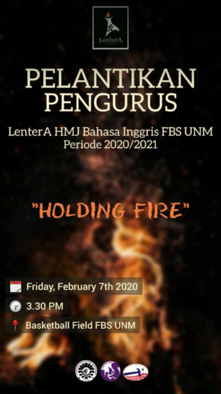 PENGURUS LENTERA HMJ BAHASA INGGRIS FBS UNM PERIODE 2020/2021 RESMI DILANTIK