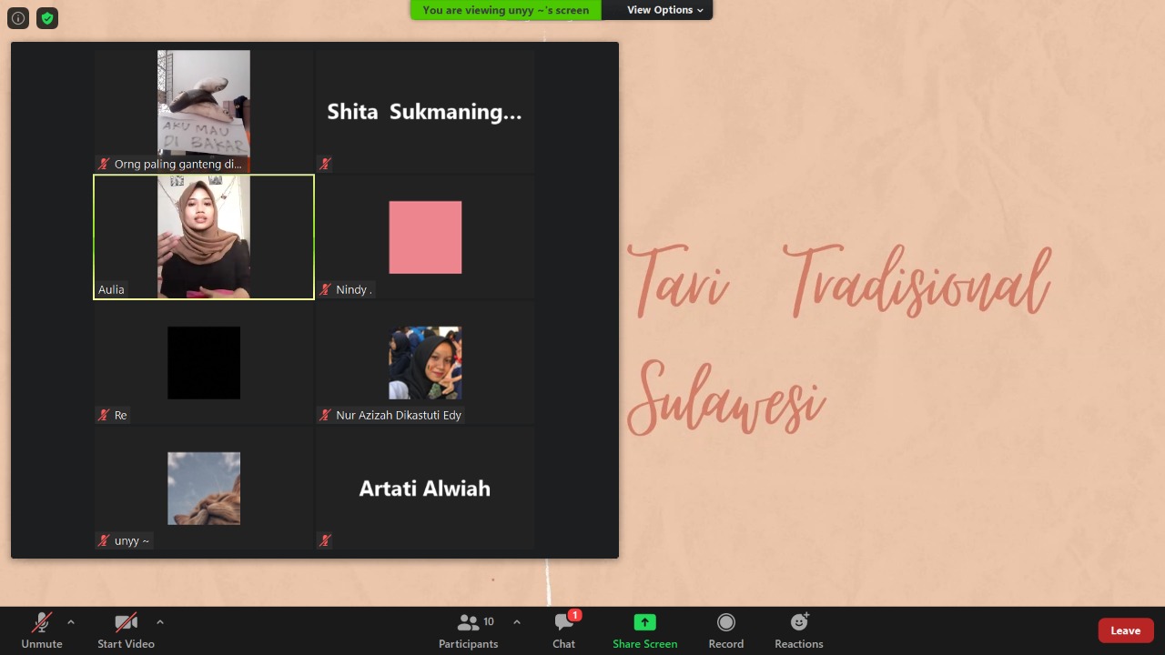 ADAKAN DANCING CLASS, LENTERA KENALKAN TARI TRADISIONAL SULAWESI