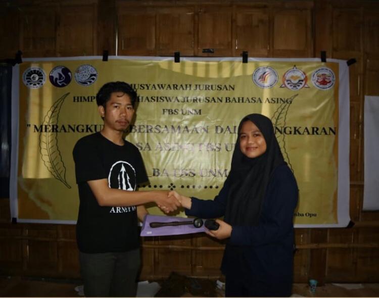 MUHAMMAD ILHAM TERPILIH JADI PRESIDEN HMJ BA FBS UNM PERIODE 2020/2021