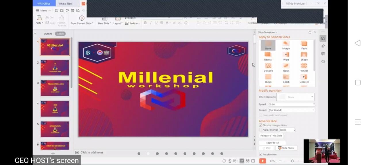 HADIRKAN INSPIRING SPEAKER DAN CONTENT CREATOR, GENBI KOMISARIAT UNM ADAKAN MILLENIAL WORKSHOP