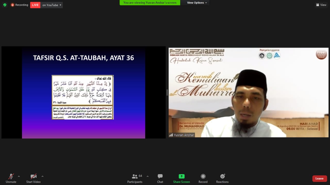 ADAKAN KAJIAN SPESIAL, SCMM DAN SC ALJABAR BAHAS TENTANG BULAN MUHARRAM