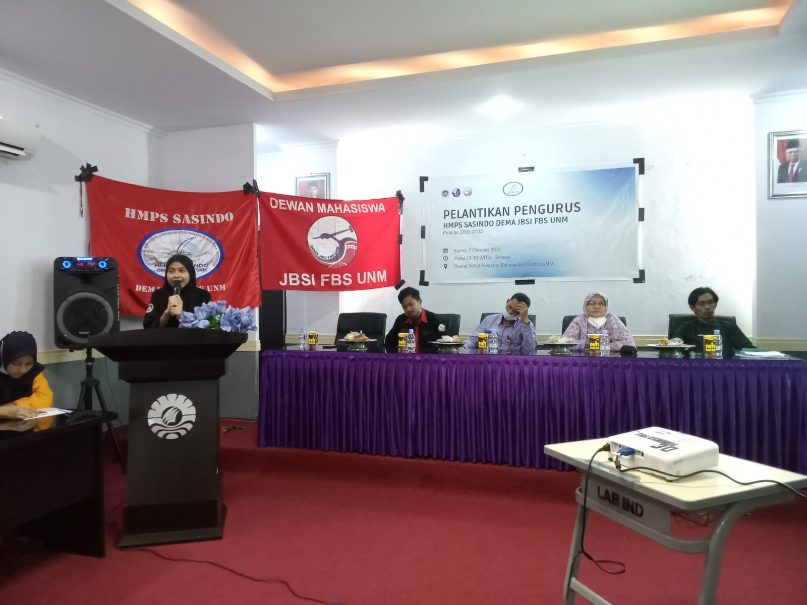 KAPRODI BSI RESMI LANTIK 41 PENGURUS HMPS SASINDO PERIODE 2021-2022