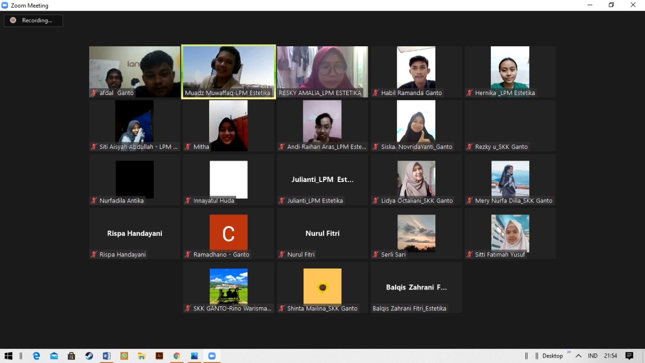 LPM ESTETIKA FBS UNM ADAKAN KUNJUNGAN LEMBAGA BERSAMA SKK GANTO UNP