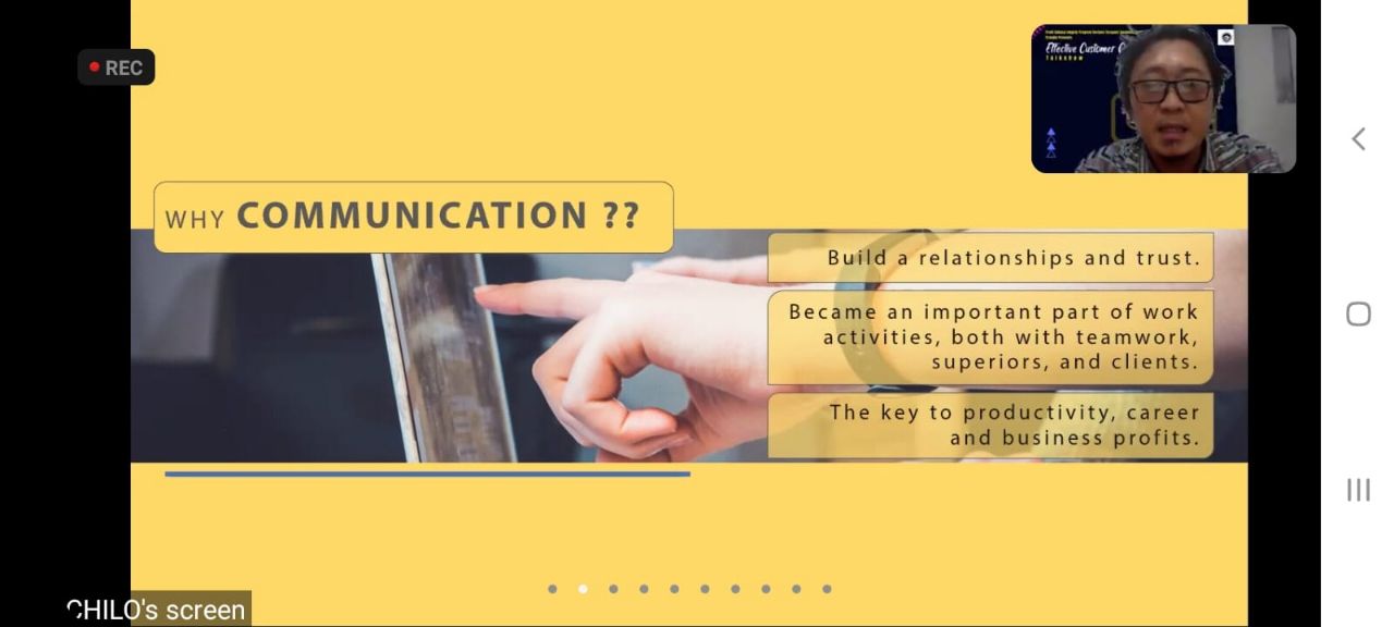 PRODI BEC FBS GELAR TALKSHOW CARA BANGUN KOMUNIKASI EFEKTIF DENGAN PELANGGAN