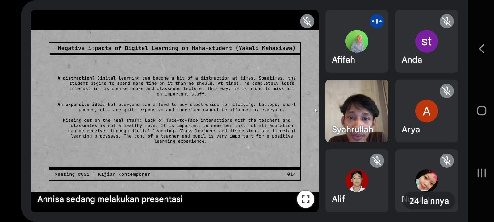 KAJIAN KONTEMPORER HMPS BE CREATIVE BAHAS TANTANGAN DIGITALISASI DI DUNIA PENDIDIKAN
