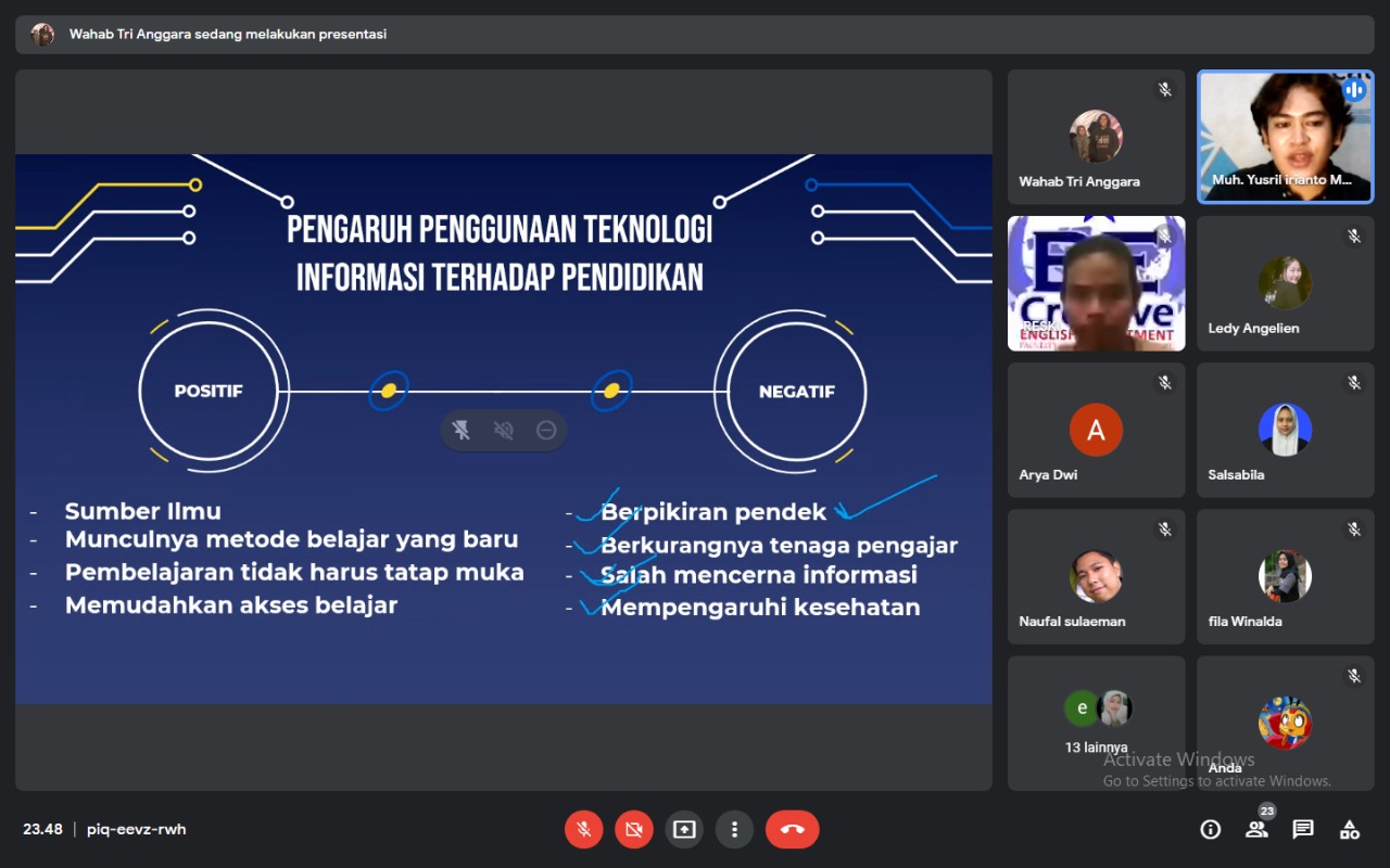 HMPS BE CREATIVE LAKSANAKAN MODERN EDUCATION, PEMATERI: GUNAKAN TEKNOLOGI DENGAN BAIK
