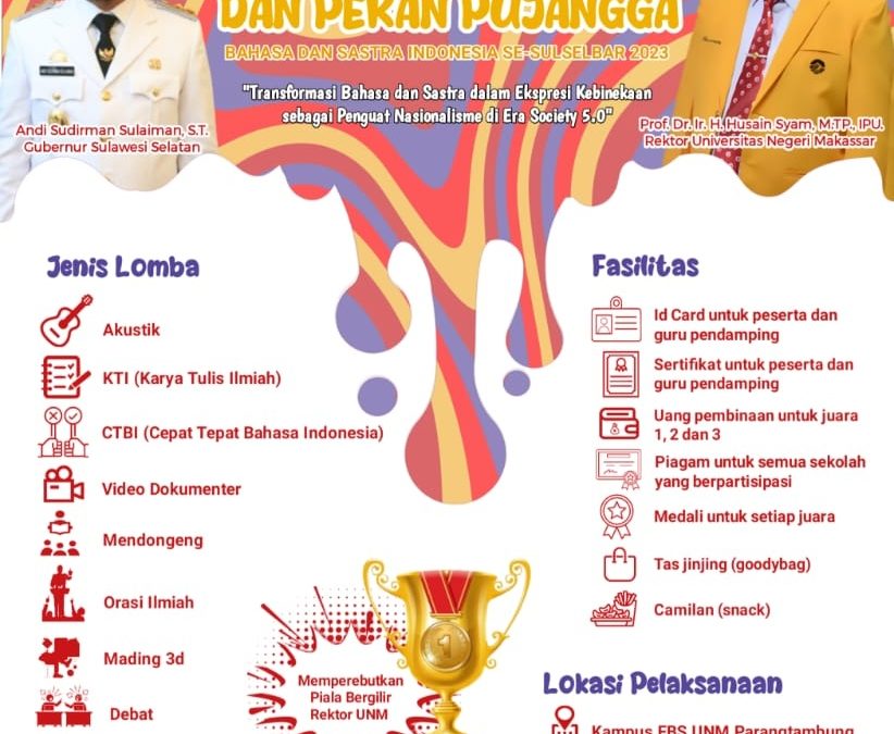 HIMAPRODI PBSI BUKA PENDAFTARAN OPEN DAN PEKAN PUJANGGA TINGKAT PELAJAR