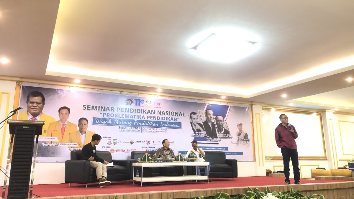 SOROTI PROBLEMATIKA PENDIDIKAN INDONESIA, SEMINAR PENDIDIKAN EDUPHORIA HIMATEP KUPAS PENYEBAB HINGGA SOLUSINYA