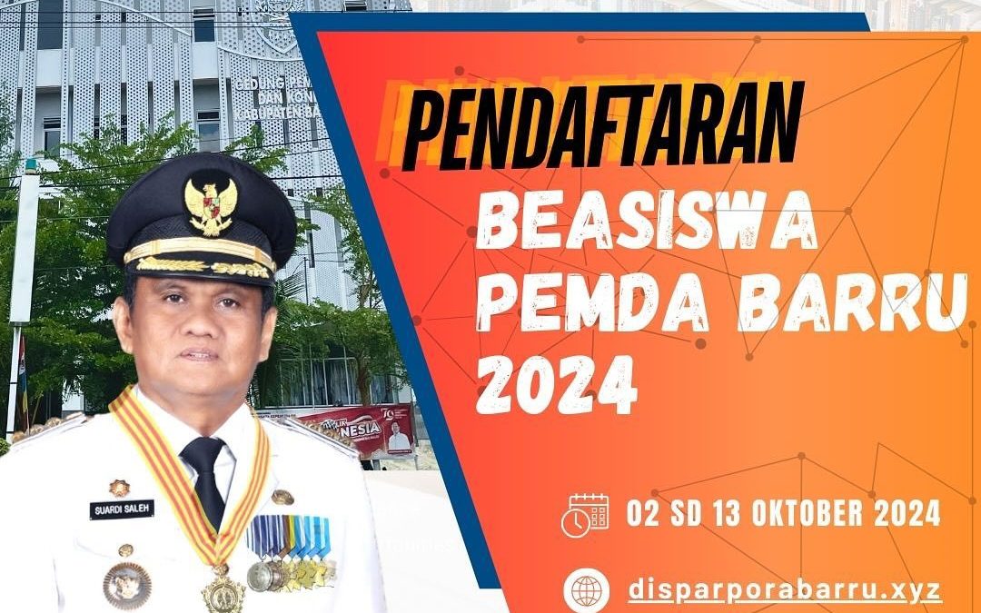 SIMAK SYARAT DAN KETENTUAN BEASISWA PEMDA BARRU 2024