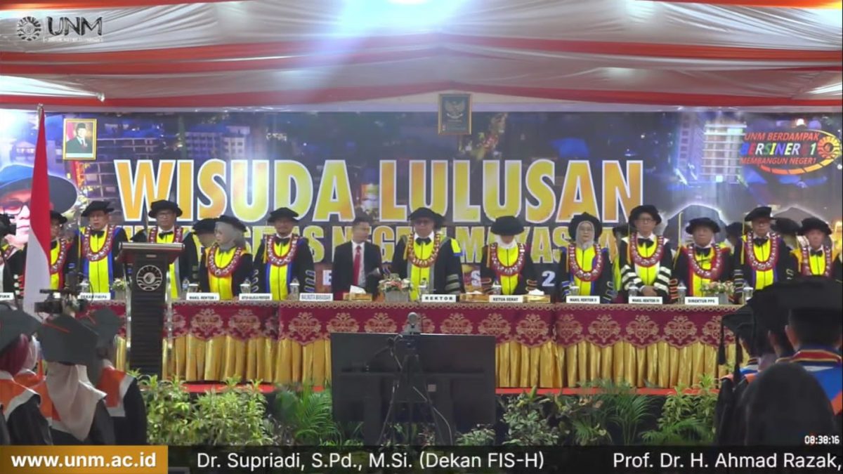 UNM KUKUHKAN 1080 WISUDAWAN PADA WISUDA PERIODE AGUSTUS 2025