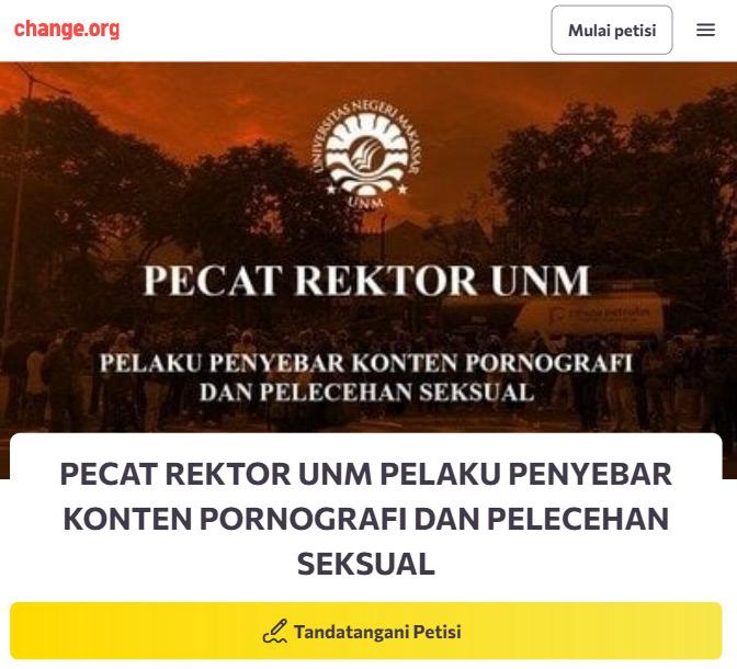 PETISI PEMECATAN REKTOR NONAKTIF UNM CAPAI 1000 TANDA TANGAN DALAM DUA JAM
