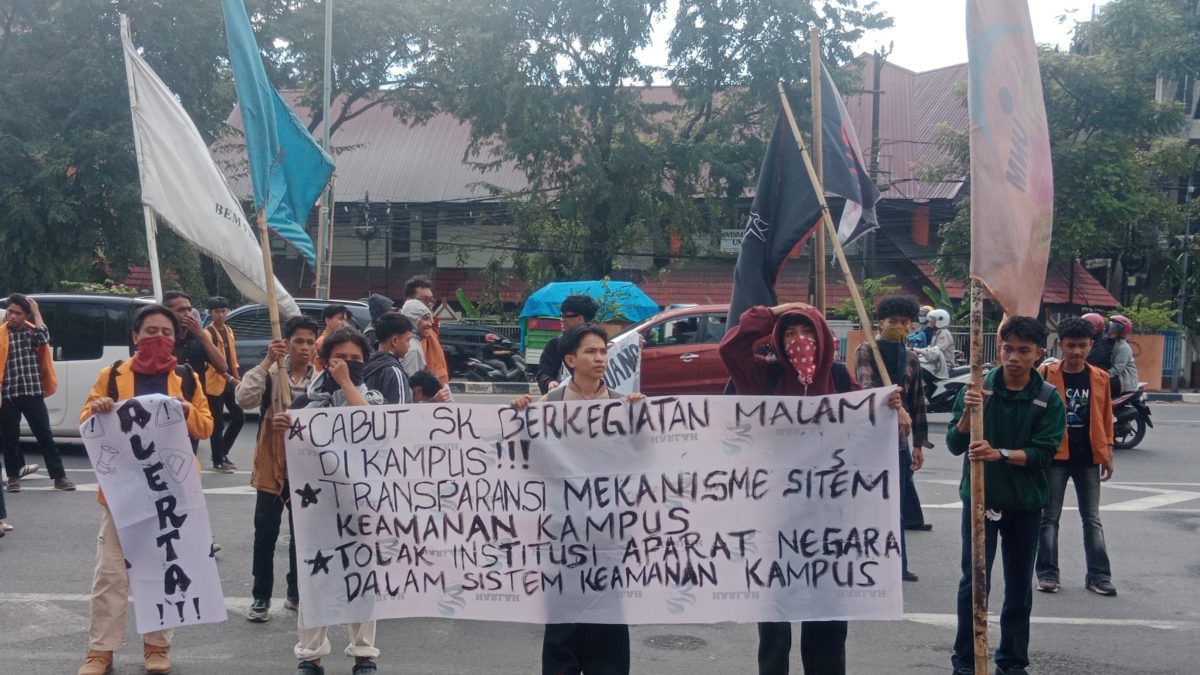 AKSI INTERNAL BEM UNM: SOROTI PEMBATASAN JAM KEGIATAN DAN RUANG DEMOKRASI KAMPUS